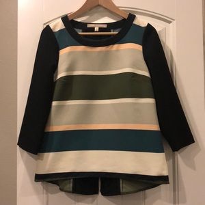 Anthropologie Striped Work Top